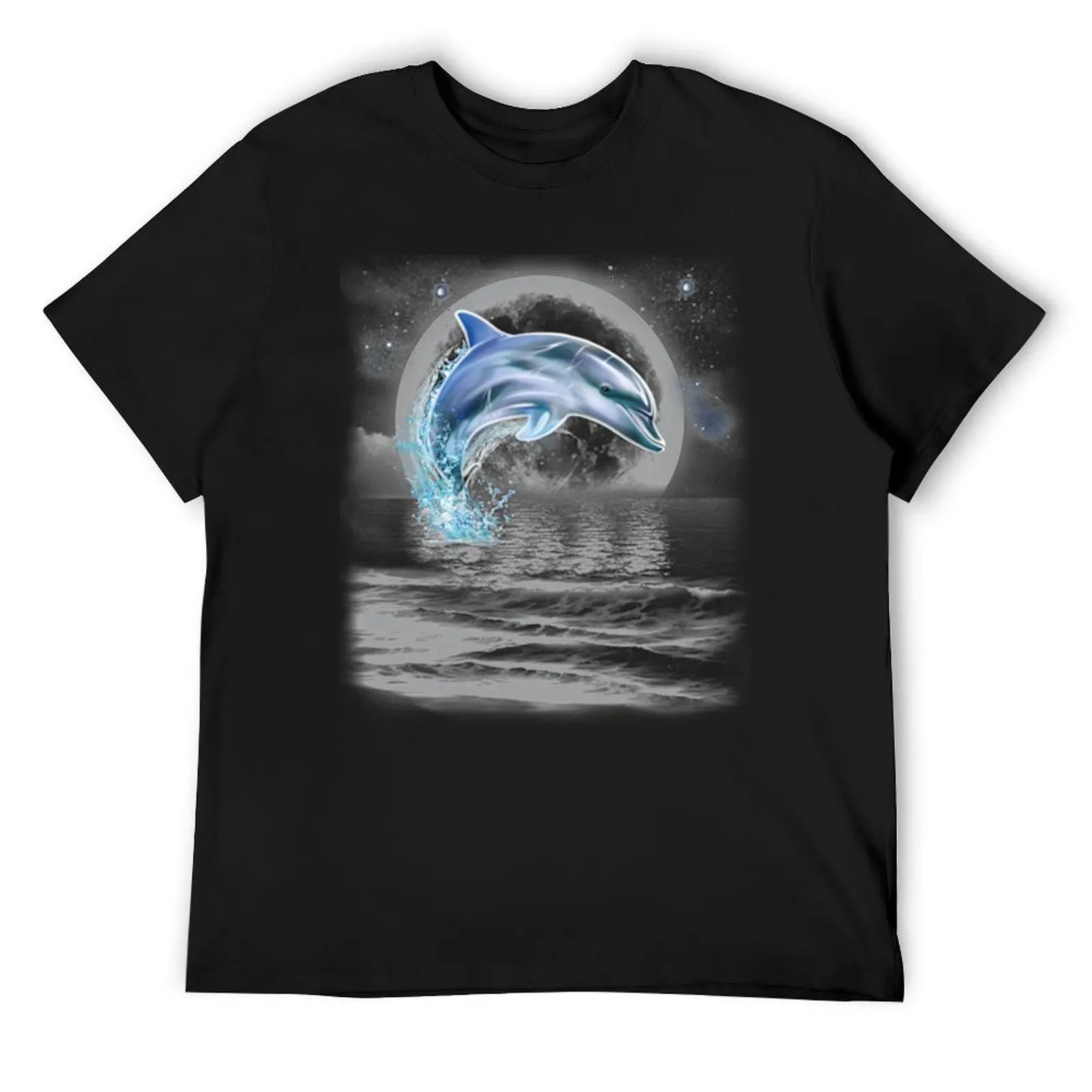 

Dolphin Dancing in Moonlight T-Shirt for a boy vintage clothes cheap stuff customs design your own men clothing