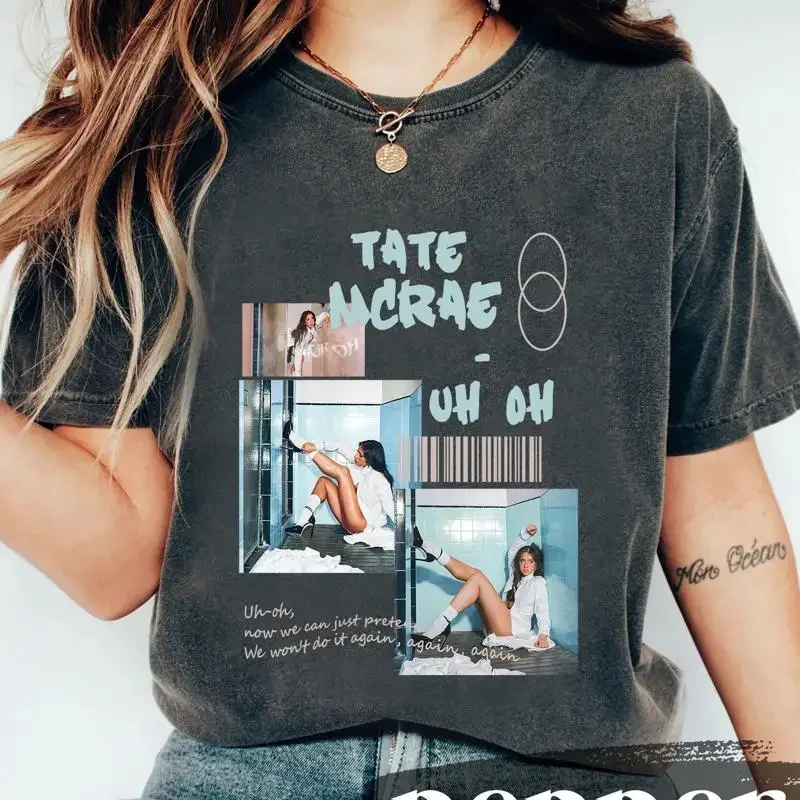 Tate Mcrae T Shirt Fan Gift 2024 Concert Merch Uh Oh Homage Retro 90S