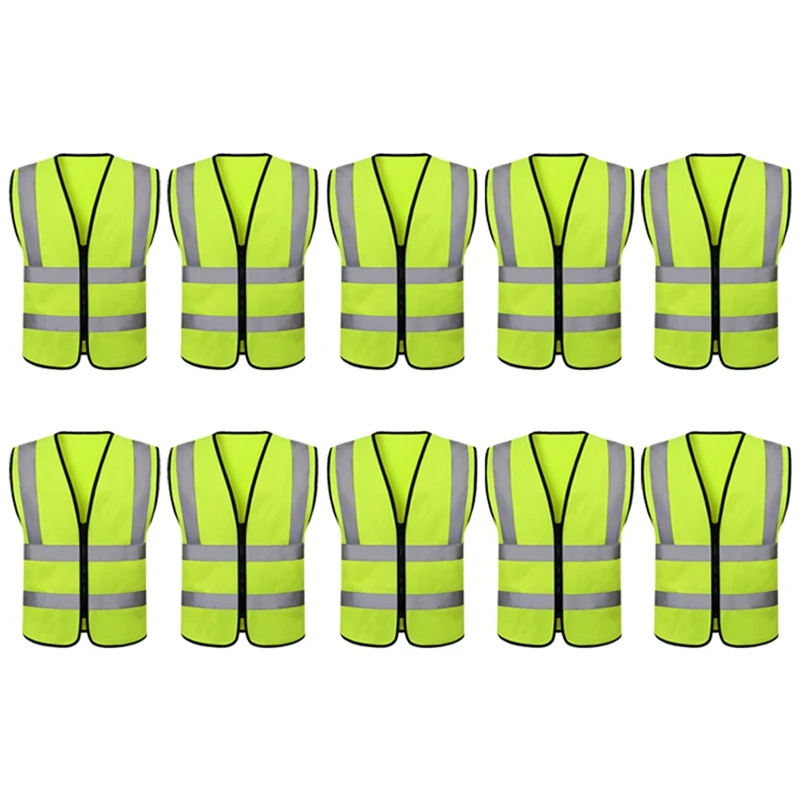 Safety Vest, High Reflective Strips, Bright Neon Building Protective Film, Reflective Vest,Protective Warning Clothing Durable A