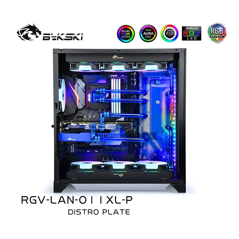 

Bykski RGV-LAN-O11XL-P,Distro Plate Radiator For O11 Dynamic XL Case,Waterway Board Reservoir Water Tank Pump For PC Cooling