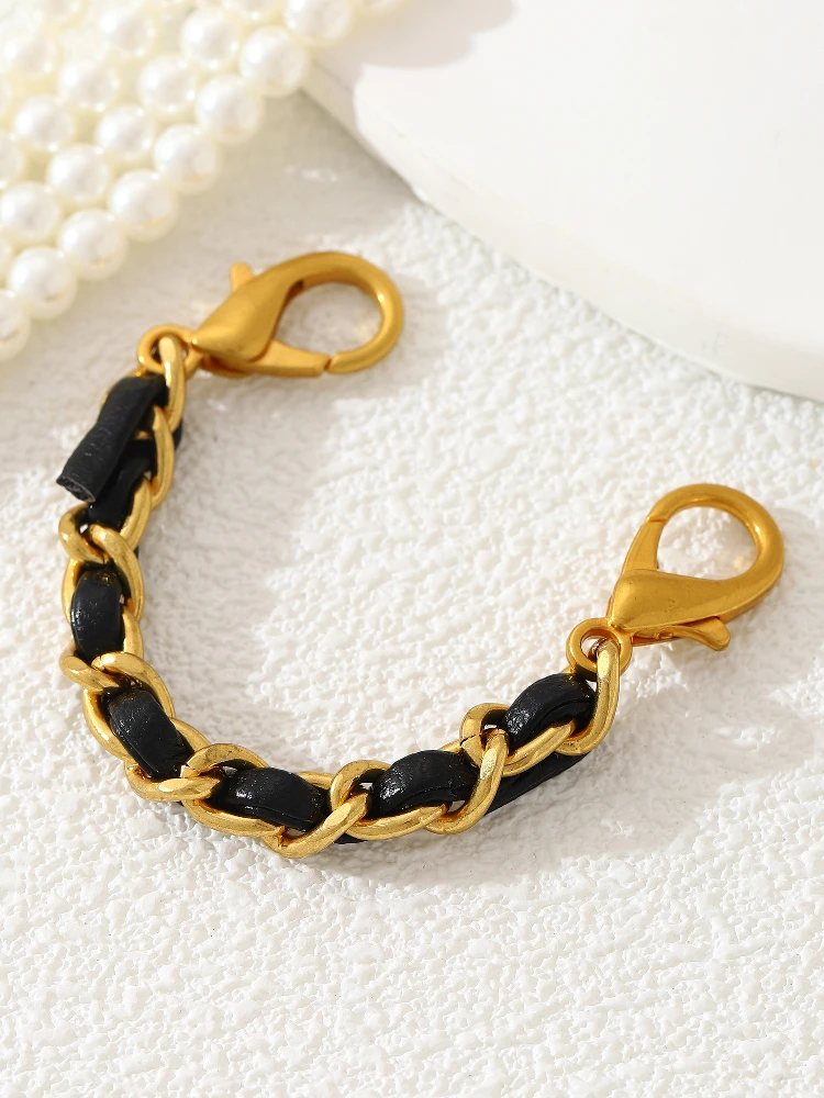 حزام سلسلة شانيل قابل للتعديل لحقيبة WOC الصغيرة، إكسسوار لتعديل طول حقيبة CF، مشبك لتقليص حجم الحقيبة #1