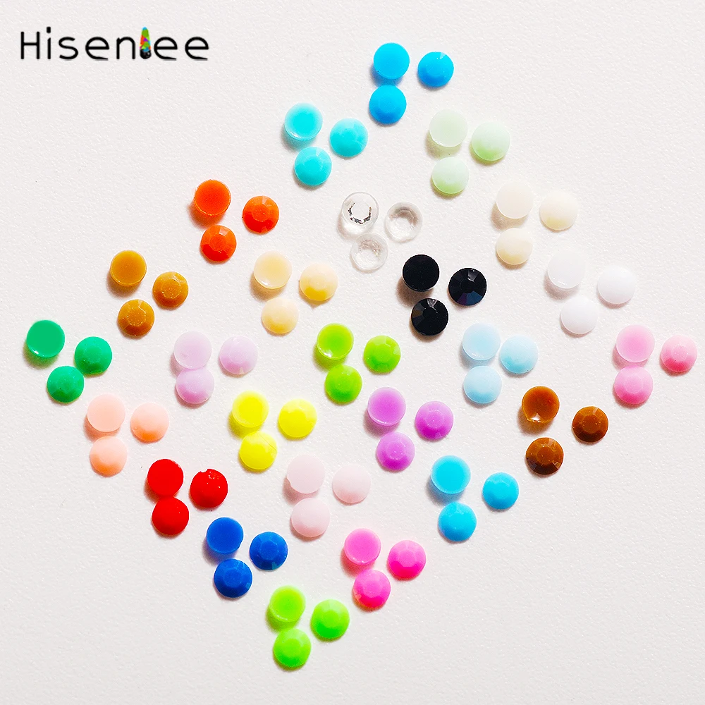 Cheap 2MM Resin Material 2000pcs 25 Color Rhinestone Popular Design Nail Art Clothing DIY Ornaments Decor