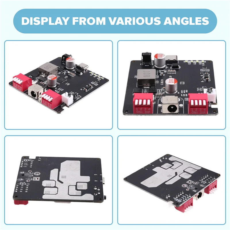 AAAN-140W Bidirectional Fast Charger Module 2S 3S 4S 5S 6S Lithium Battery Charging Board IP2366 Li- With DC Holder
