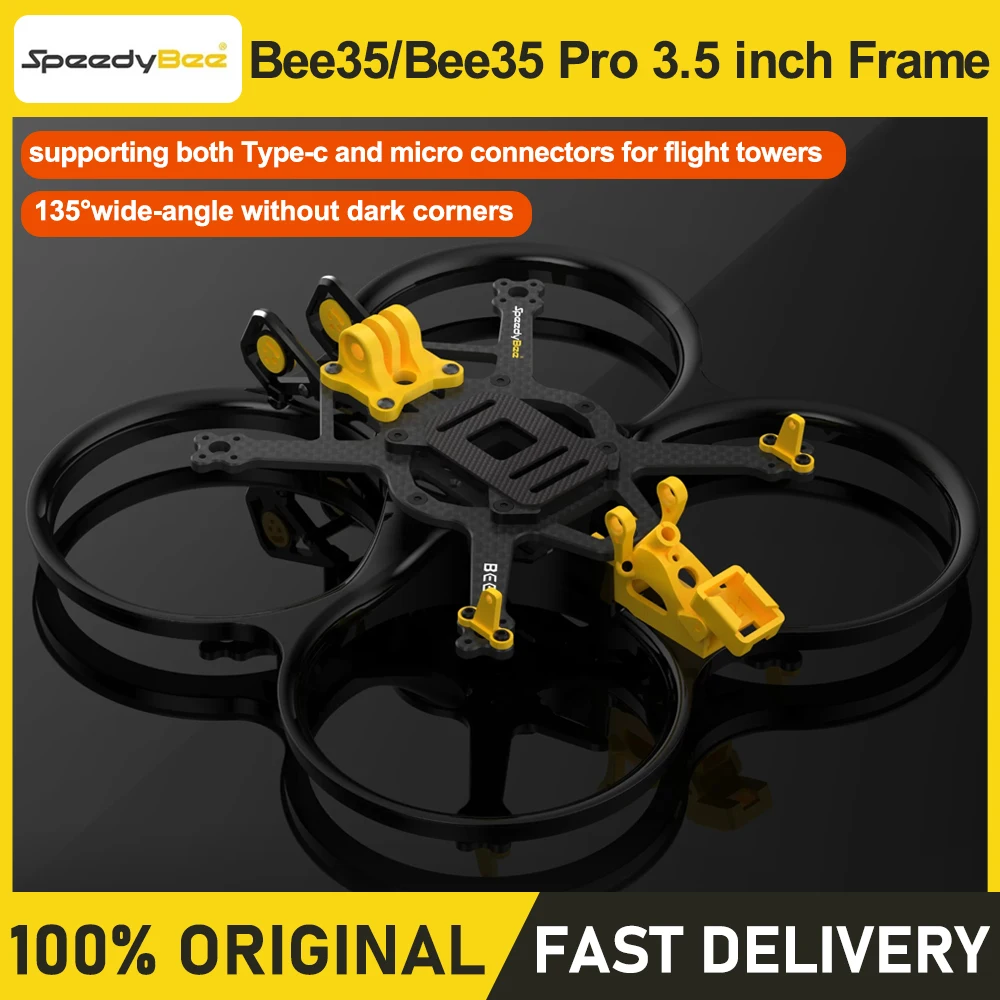 

SpeedyBee Bee35 Frame KIT 3.5inch Standard/PRO Version H-FOV135° 4-6S Lipo For HQProp DT90 O3 VTX RC FPV Drone Quadcopter