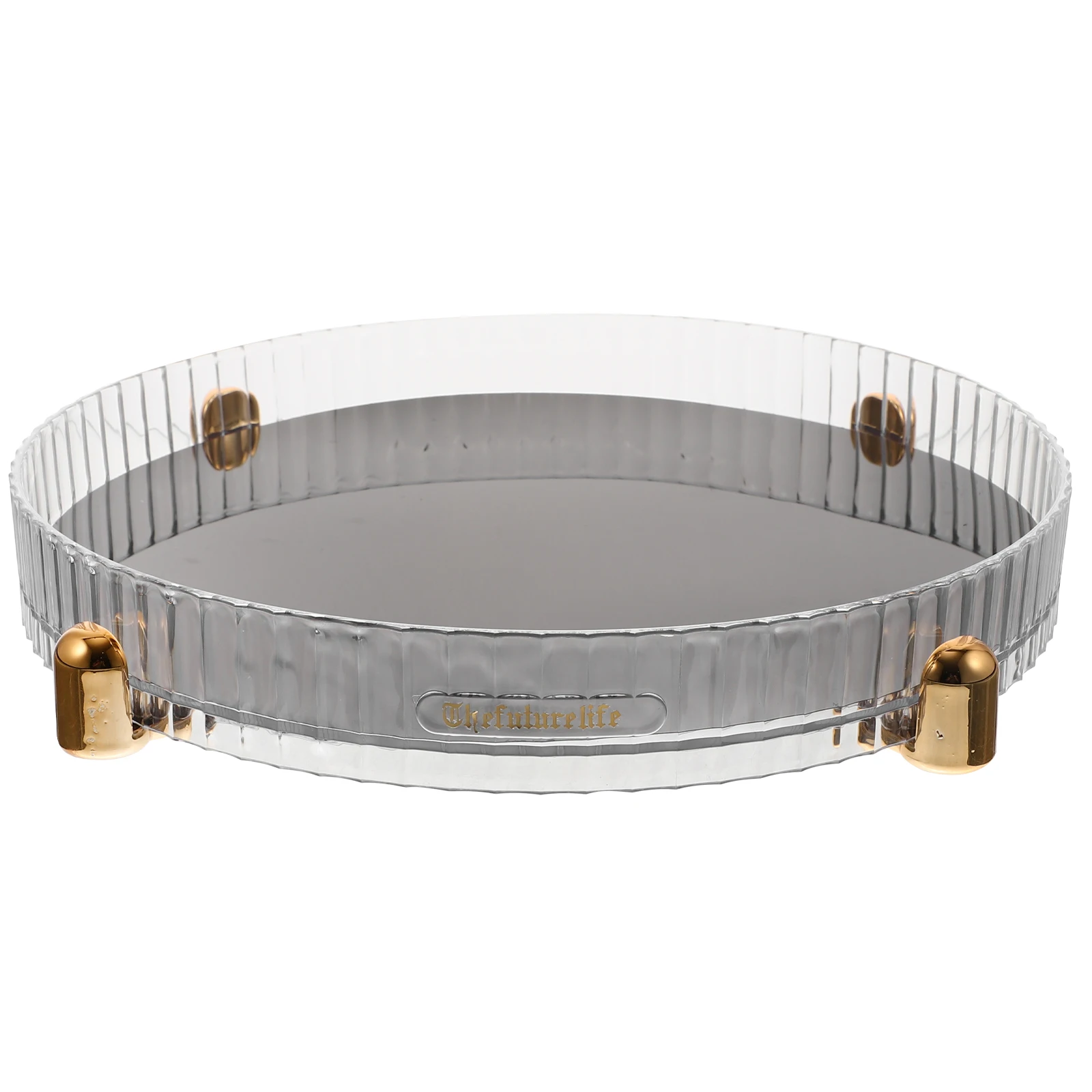 

Transparent Storage Tray Round Rotating ganizer Kitchen Spice Holder Condiment Rack Skincare Seasoning Container Cabinet ganizer