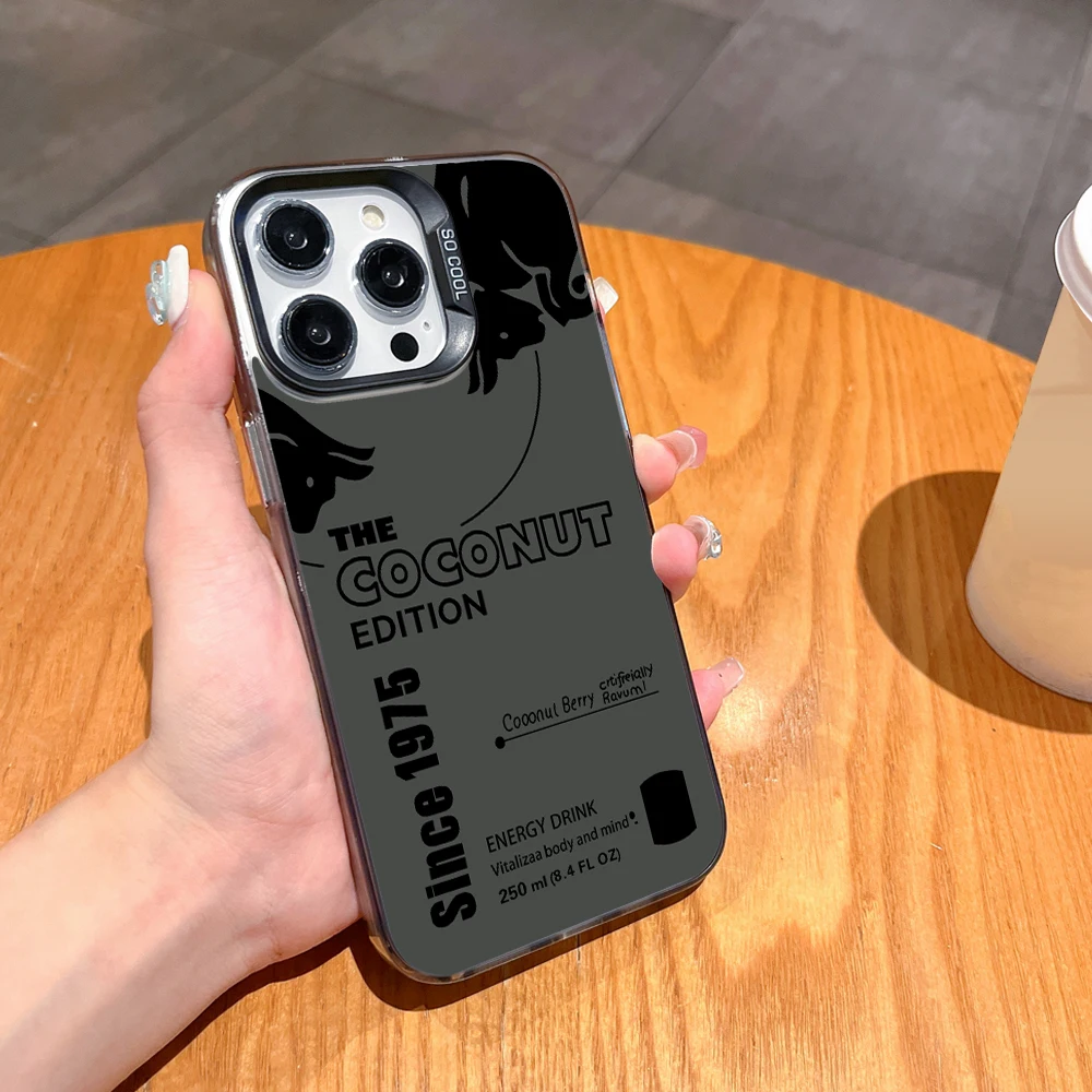 New bull drink stylish design Phone Case For iPhone 17 16e 16 15 14 13 12 mini Pro Max X XR XSMAX Air Plus Anti Fall Matte Cover
