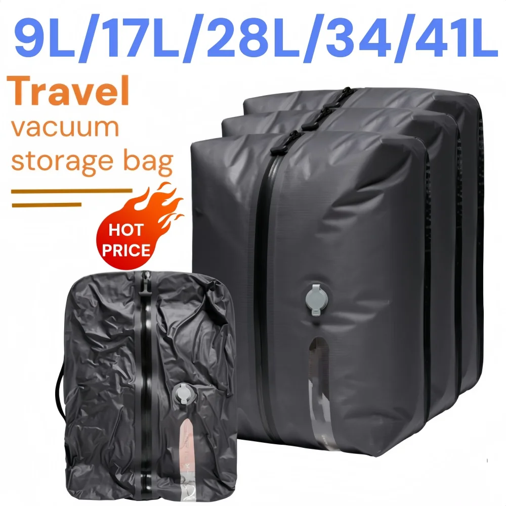 أكياس ضغط الفراغ في الهواء الطلق، أكياس تخزين ملابس السفر والتخييم، خفيفة الوزن، منظم موفر للمساحة لرحلات المشي لمسافات طويلة