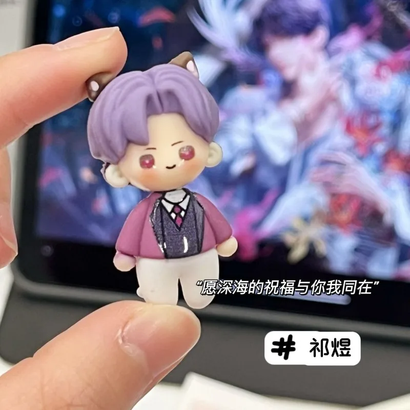 ความรักใหม่และ Deepspace Sylus Caleb Zayne Rafayel Xavier การ์ตูน Q Edition รูปสร้างสรรค์เกมอุปกรณ์ต่อพ่วงโต๊ะเครื่องประดับของขวัญ