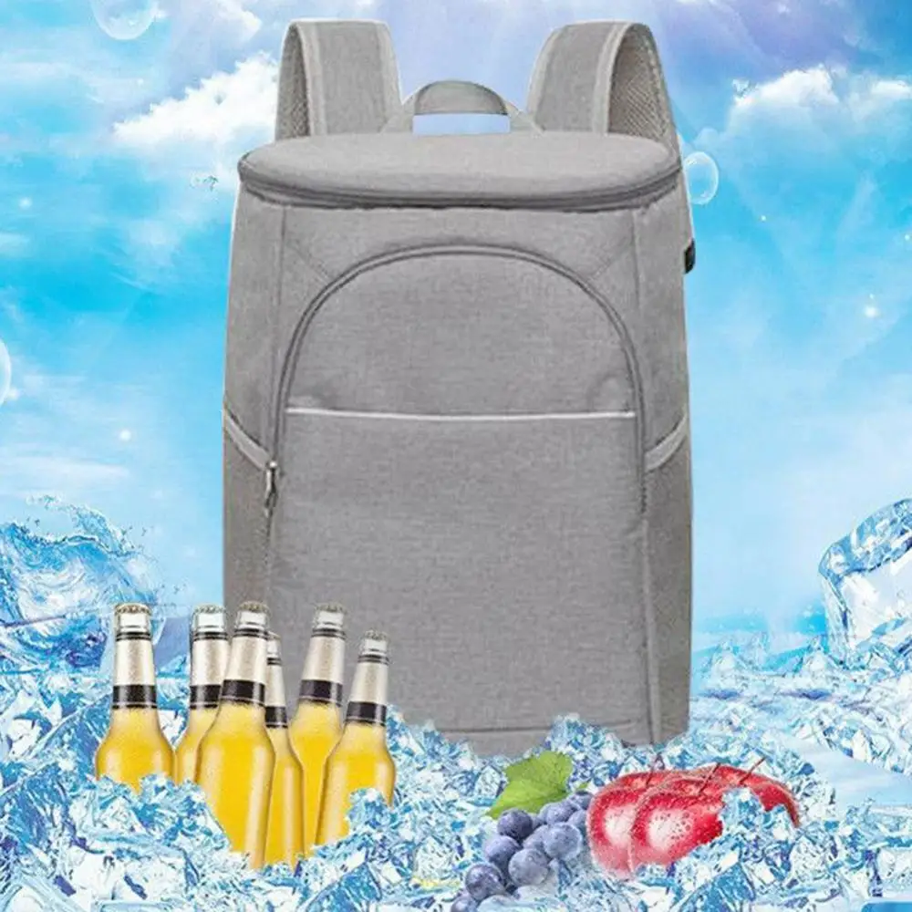 18L Outdoor Backpack Insulated Thermal Cooler Waterproof Picnic Lunch Bag Camping Rucksack Leakproof Travel Bag