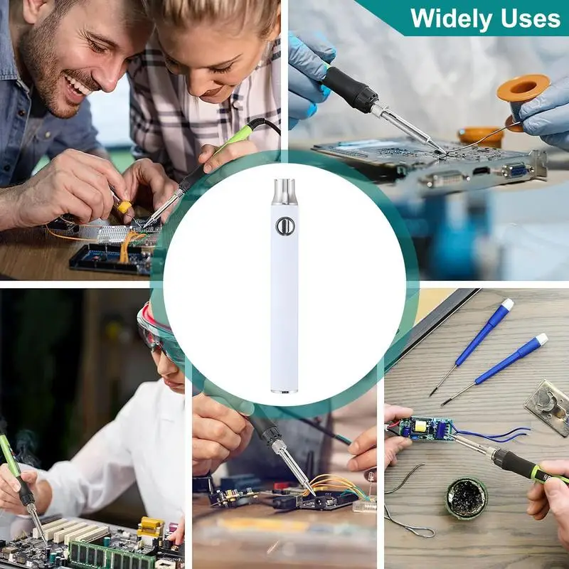 510 Thread Pen Solder Iron 3 Gear Adjustable Voltage 1100mAh Mini Soldering Iron Kit USB Rechargeable Welding Iron Tool Pen