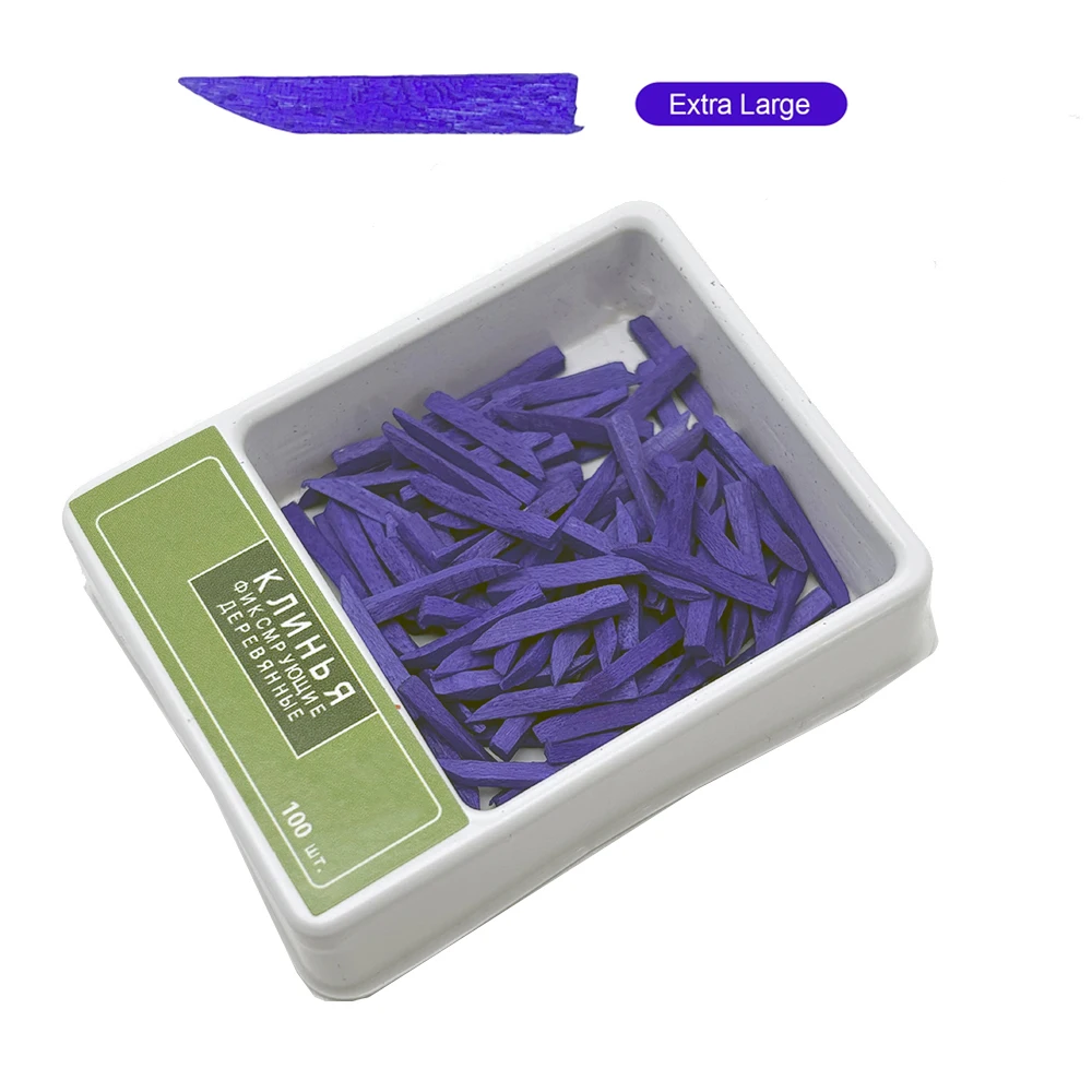 100pcs Dental Materials Wooden Wedeges Dental Supply Interdental Composite Contoured Disposable Fixing Wedges Dental Materials
