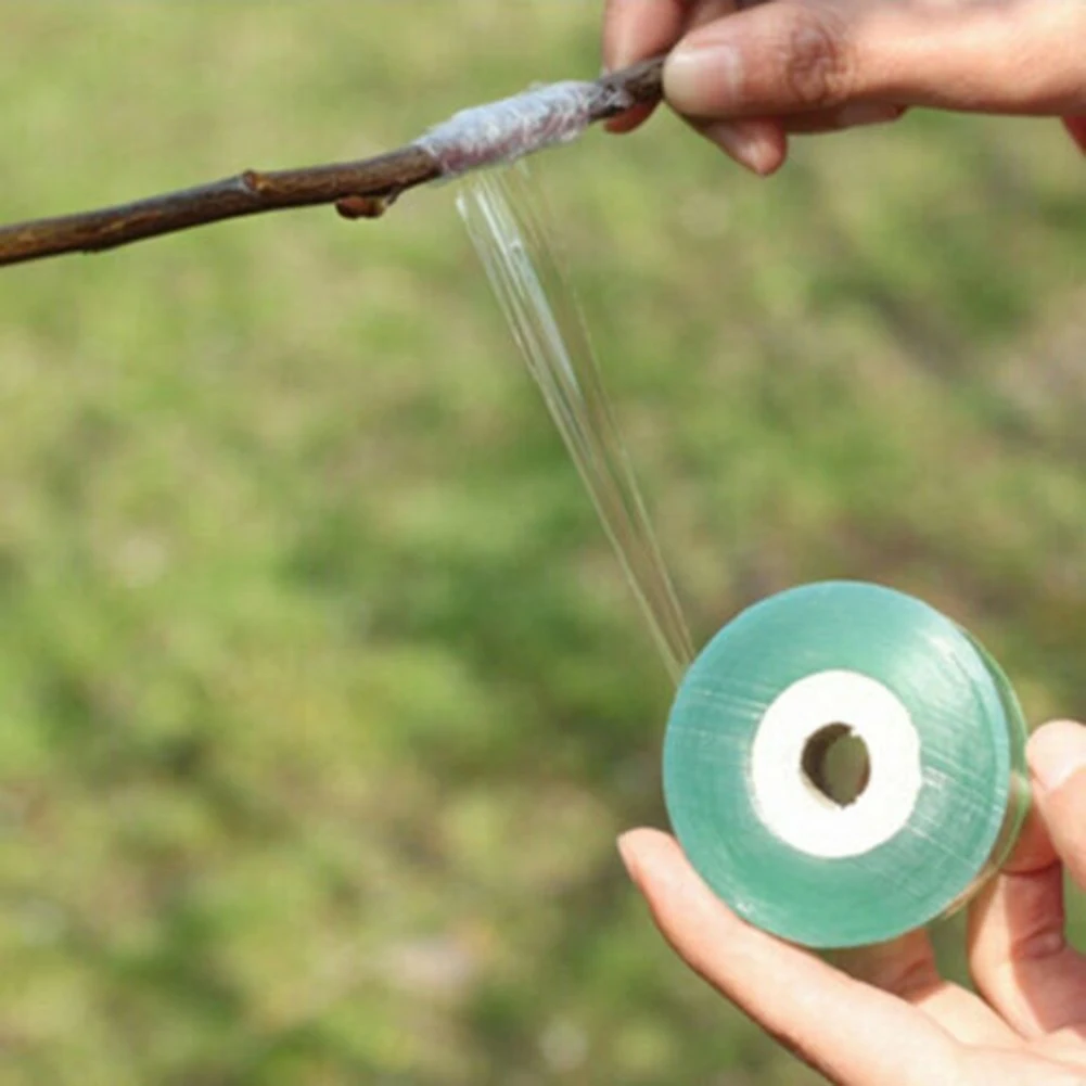 Hochwertiges Pfropf- und Pfropfband, biologisch abbaubar, umweltfreundlich, Obst, Gartenarbeit, harmloser Stretchfilm, 100 m