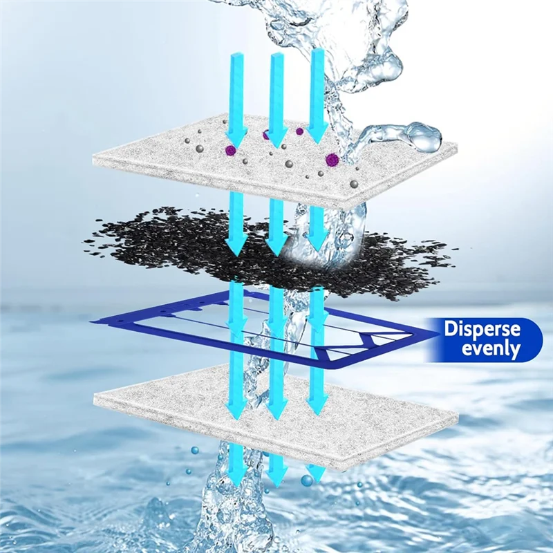 12 Pak Kartrid Filter Besar untuk Filter Daya Tetra Whisper Bio-bag 20I,40I/IQ20,30,45,60/PF20,30,40,60 Baru