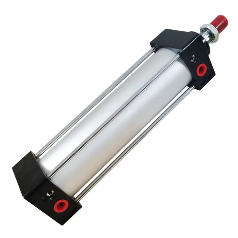 SC 32 40 50 63 Bore Pneumatic Air Cylinder Piston 50 75 100 150 200  300 400 500 600 800 1000mm Stroke Double Acting Cylinders