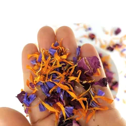 Natural Flower Mixed Petals, Biodegradable for Craft Nail Art, Decorate Candle Soap, Potpourri, High Quality, 5G
