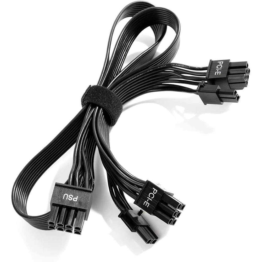 PSU VGA Male to Dual PCIe 8 (6+2) Pin Male PCIE GPU Power Cable for EVGA G+G2 G3 G5 GA GM B3 B5 T2 Modular Power