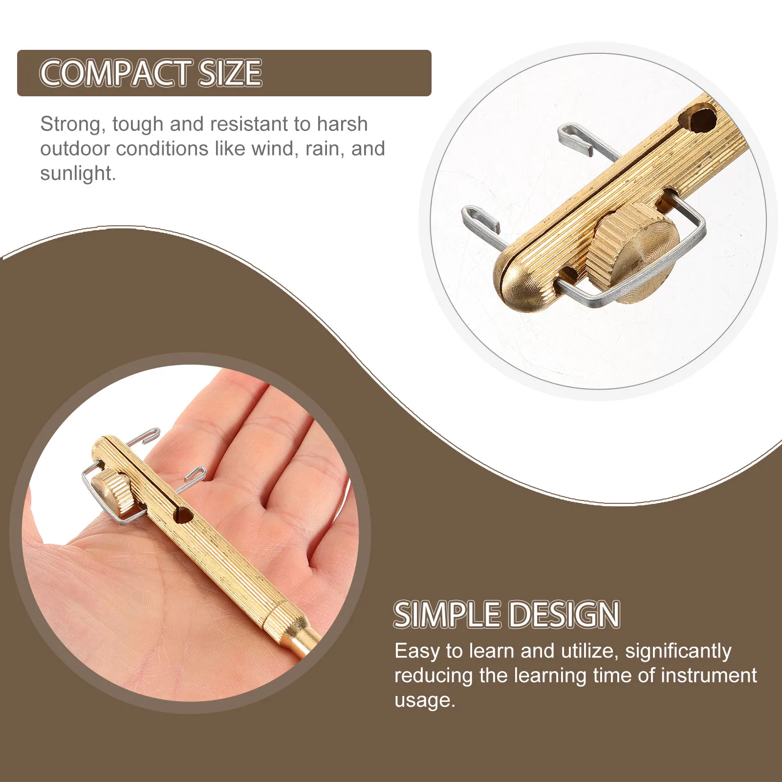 

Copper Tying Tool Manual Line Knot Tier Portable Compact Fishing Hook Tier Fly Fishing Accessories Gear for Hooks