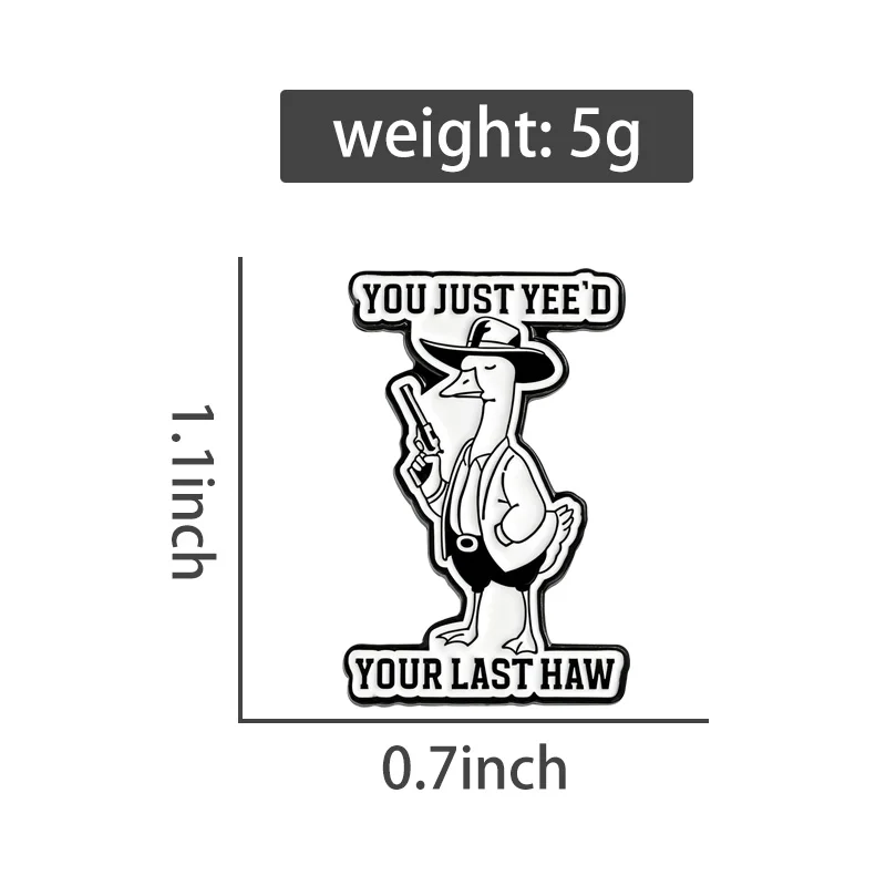كاوبوي أوزة شريف المينا دبابيس لك فقط نعمك آخر هاو دبابيس هونك شارات أوراق القيقب مجوهرات بأشكال حيوانات هدية للأصدقاء