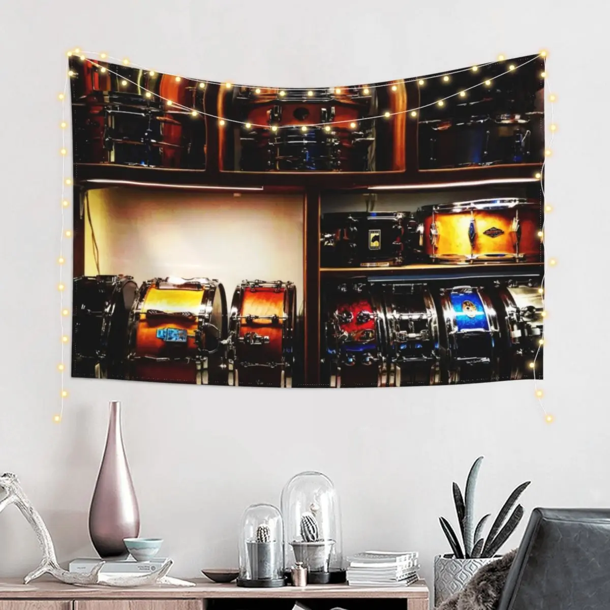 Pretty Snare Drums All In A Row Tapestry Anime Decor Wall Hanging Tapestry