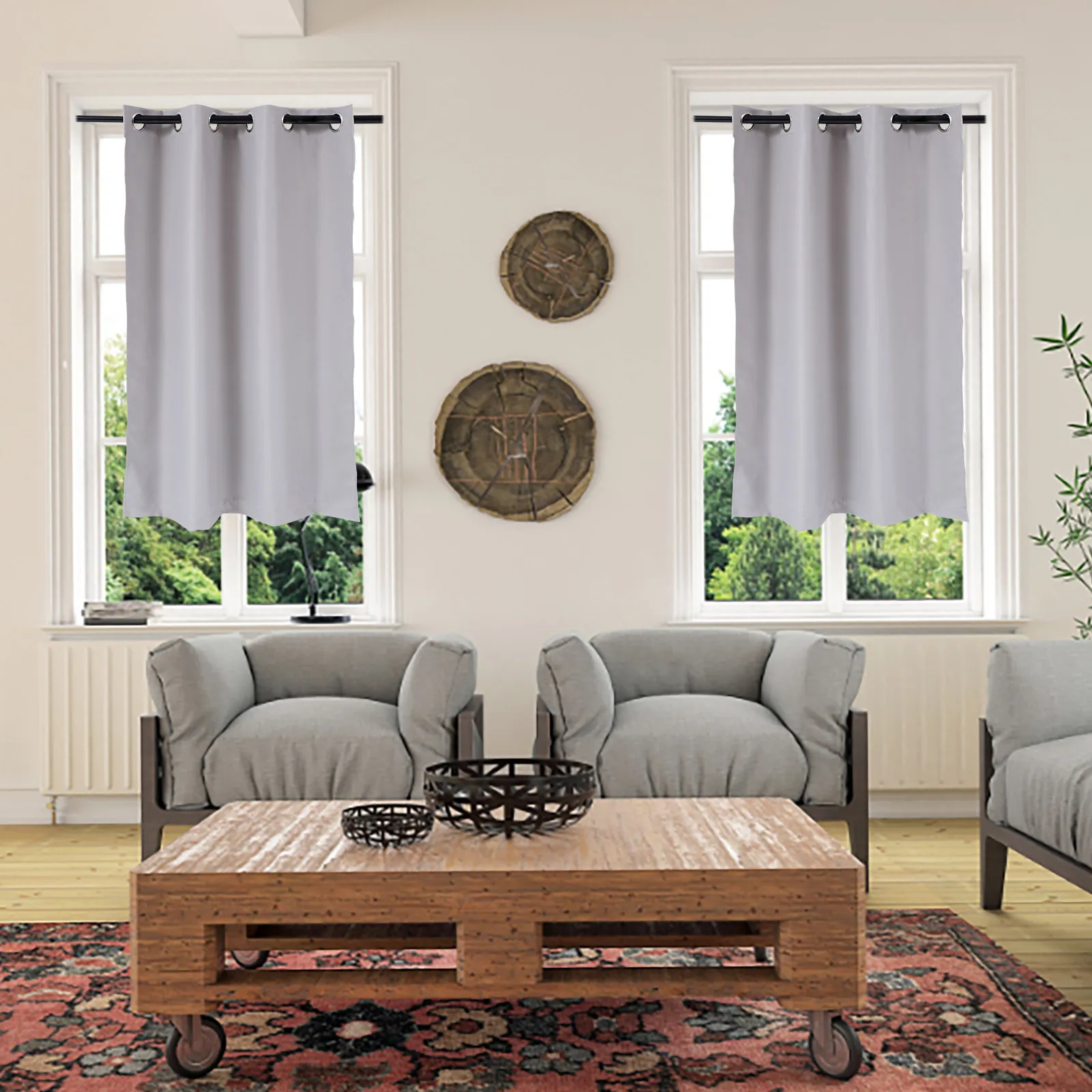 High Precision Blackout Curtains for Bedroom Living Room Decor Simple Style Polyester Window Drape Sun Blocking Light Filtering view 4