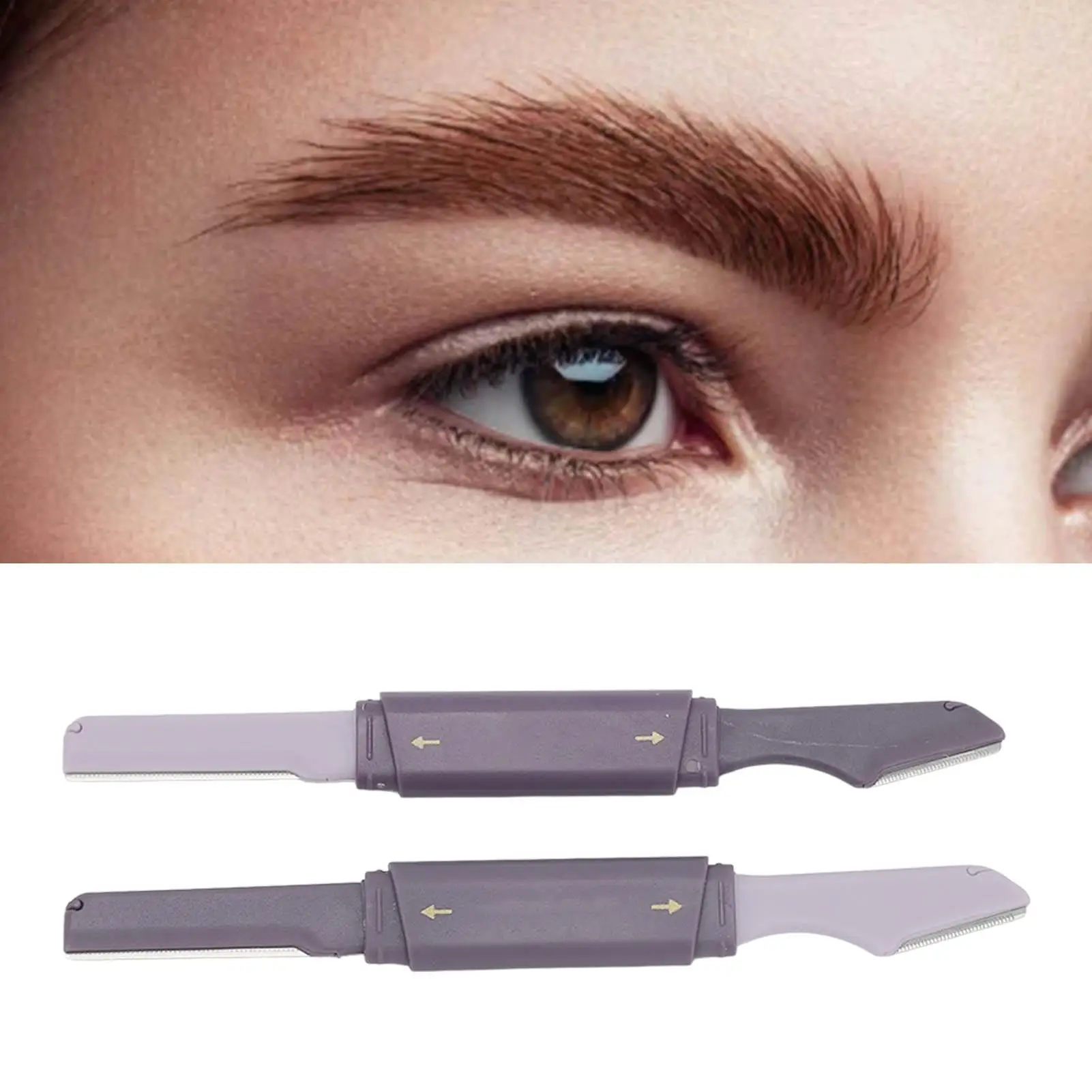 For travel Eyebrow Trimmer: Blade Knife with Protective Cover