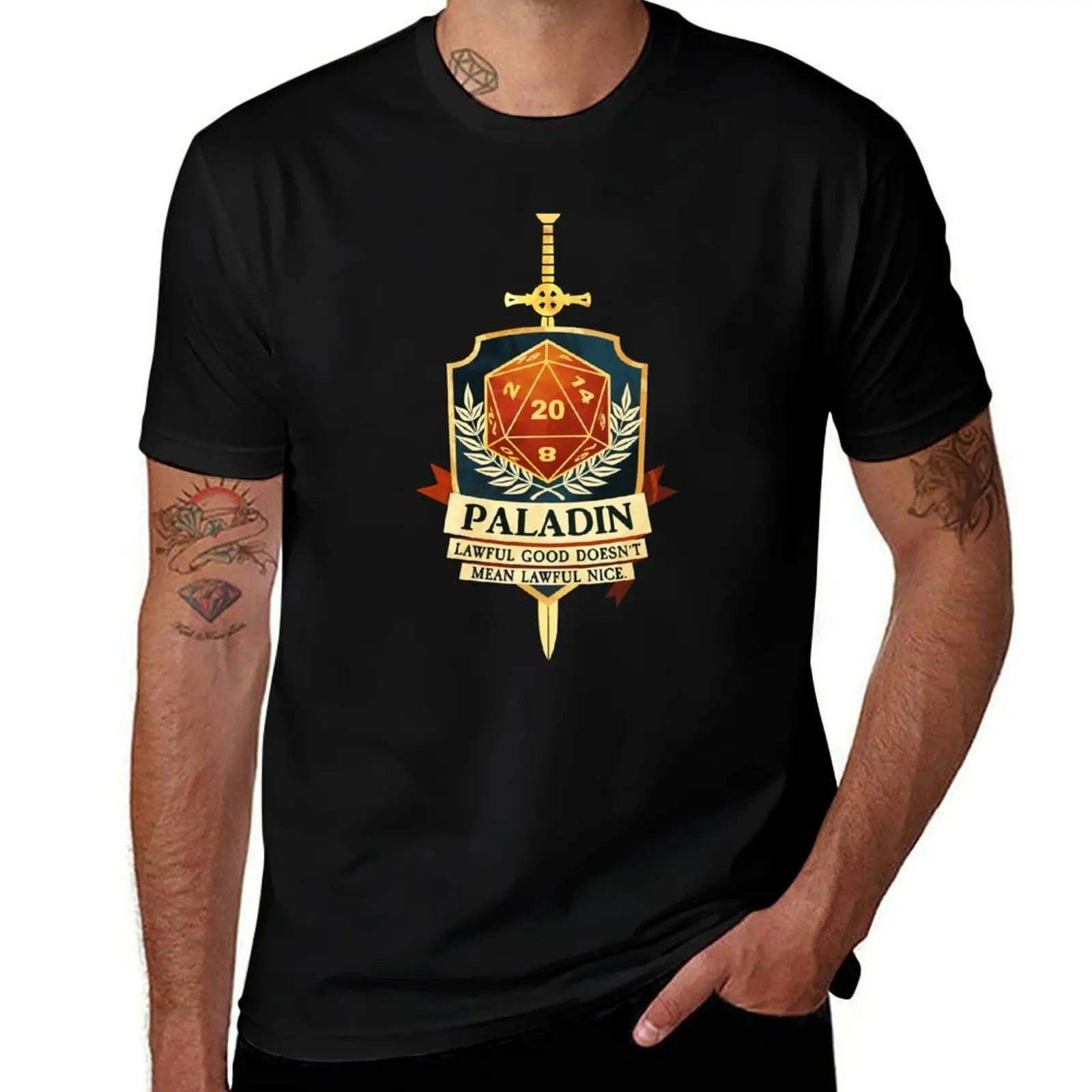 

Paladin: Lawful Good Doesn't Mean Lawful Nice T-Shirt plus size tops street wear korean fashion men clothings