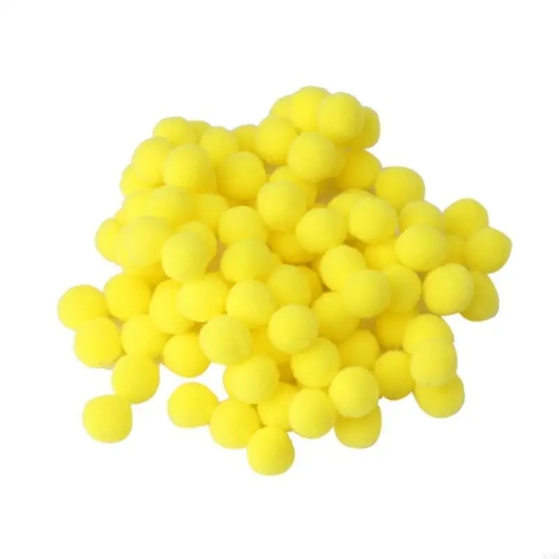 97QD 100pcs متعددة الأغراض بوم بومز جولة الكرات الصنع صنع الأدوات ديي