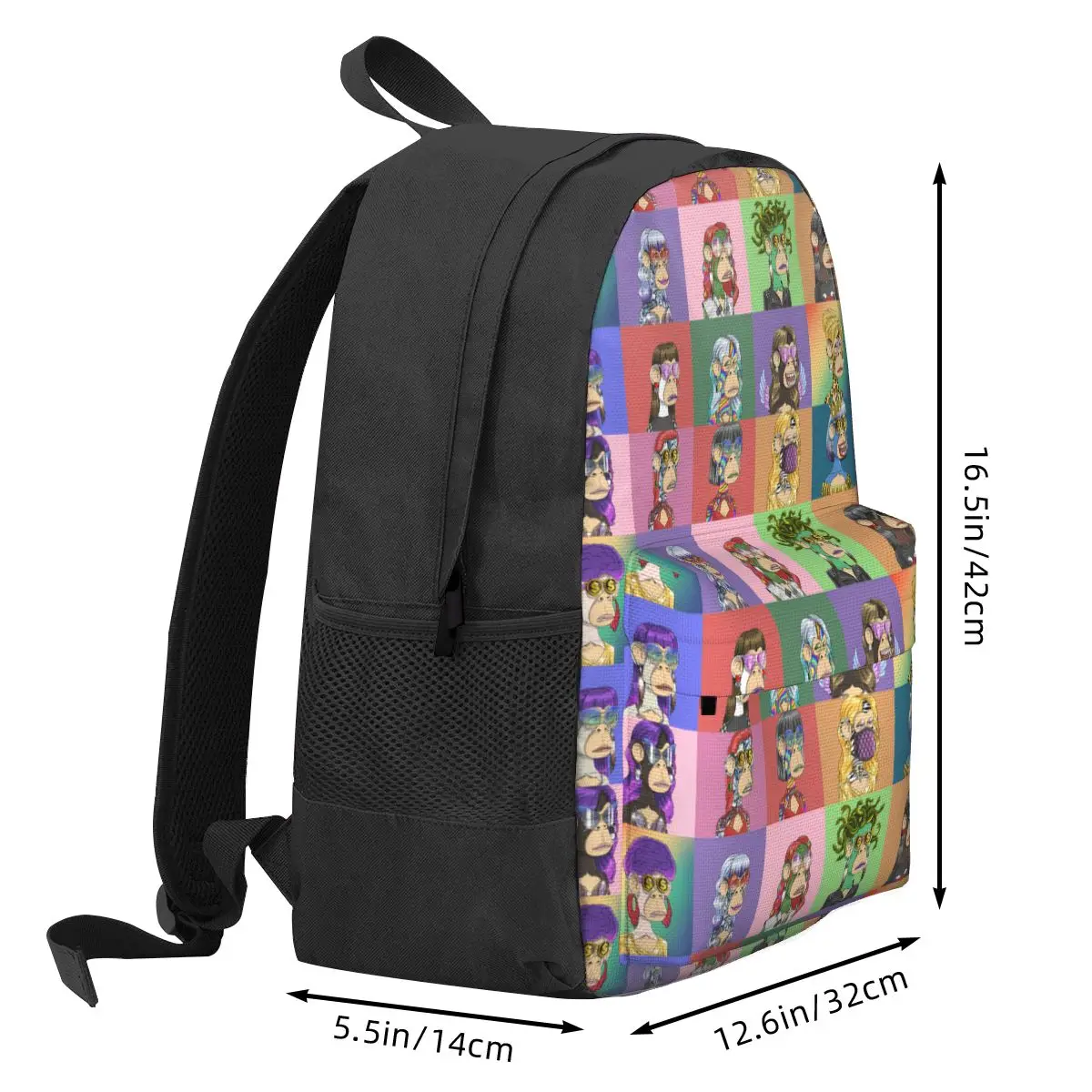 Langweilen Ape Yacht Club Bayc Frauen Rucksack 3D Drucken Mode Kinder Schule Tasche Rucksack Kinder Wasserdichte Polyester Reise Rucksack