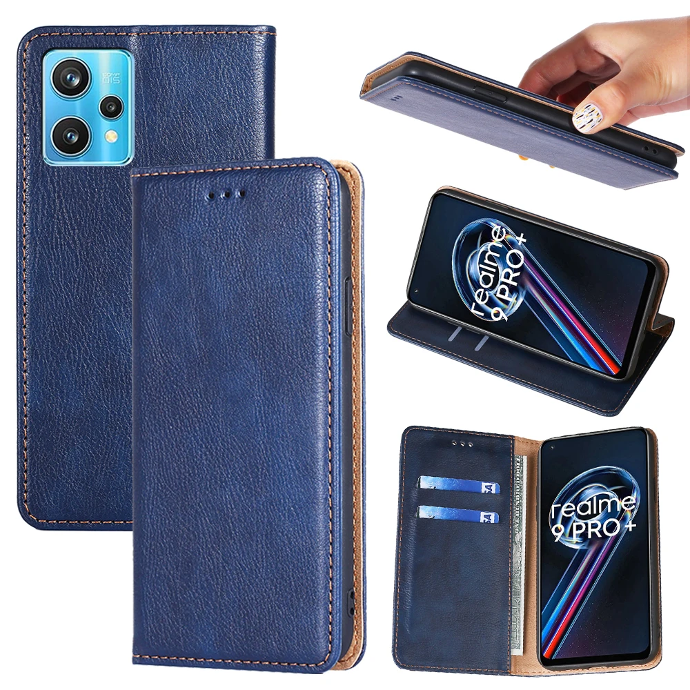 Realme10 Pro Case Wallet Flip Cover PU Leather Case for Realme 9 Pro 9i 8-8 Pro 8i C20-C11 2021 C21 C30 4G 50i Prime  C55 4G