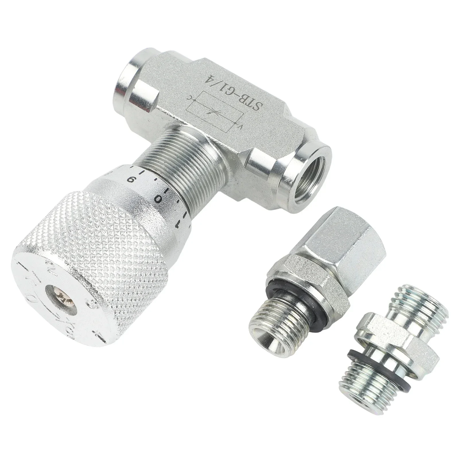 Precision Flow Control Valve Hydraulic Control Valve 08L Connector Throttle Valve 3 8-inch NPT Female 46 GPM Flow Rate