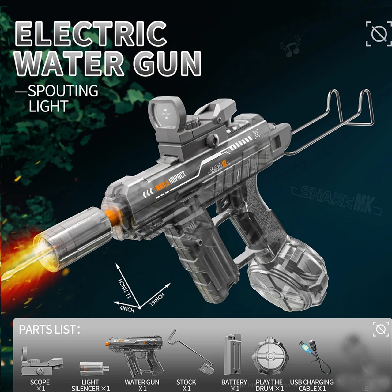 Pack De 4 Pistolas De Agua Con Diseño De Fuegos Artificiales – Alcance De 8 Metros, Mango Ergonómico, Plástico Resistente No Tóxico, Ideales Para Piscina, Playa Y Batallas De Verano