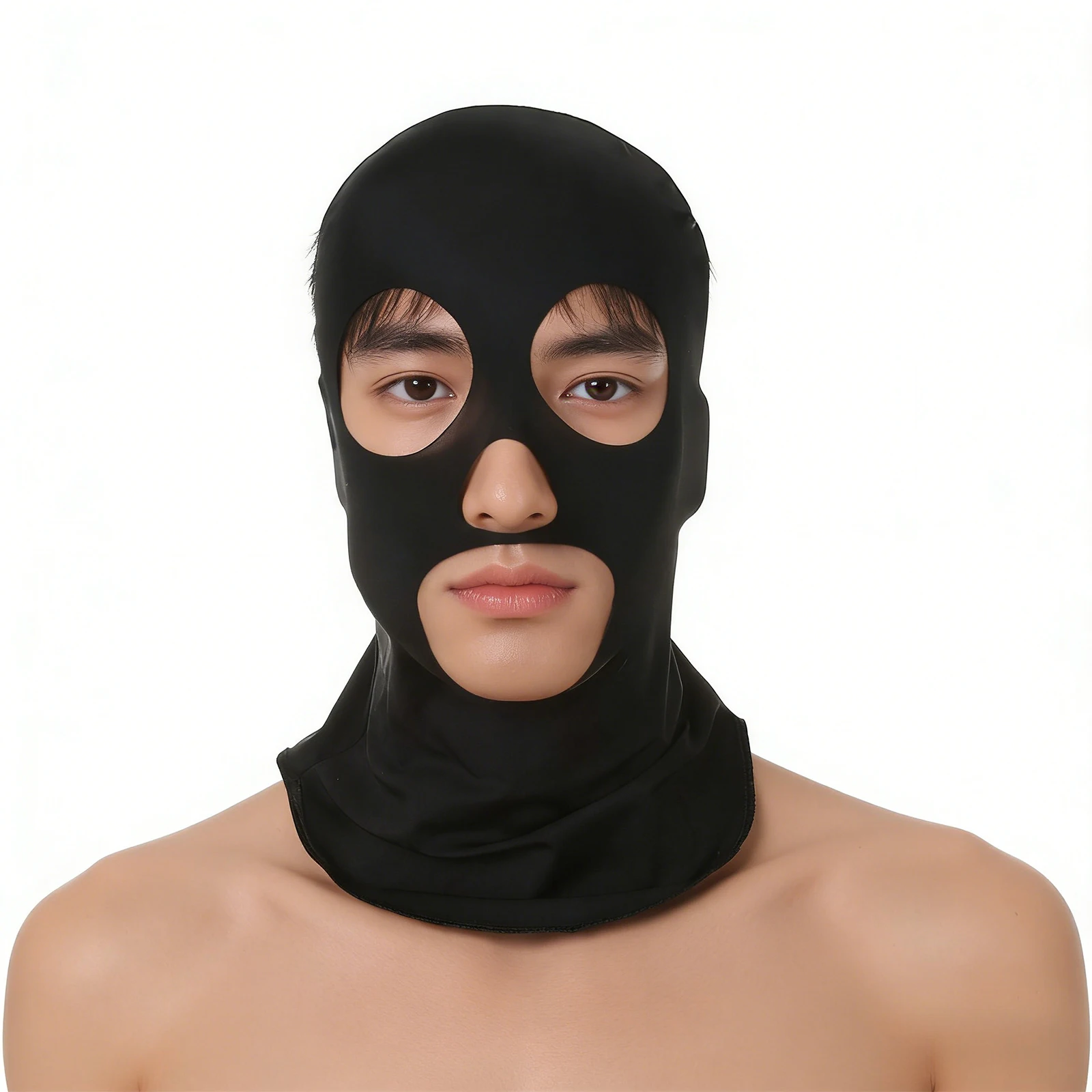 Men Women Eye Hood Face Head Mask Headgear Adult Balaclava Ice Silk Cosplay Party Cap Costume Role Play Game Adult Accessories 2