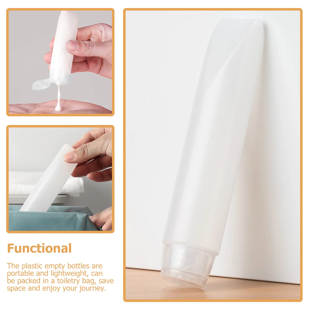 

12pcs Refillable Travel Toiletry Bottles Leak Proof Squeeze Tubes Dispensers Portable Lotion Containers for Business