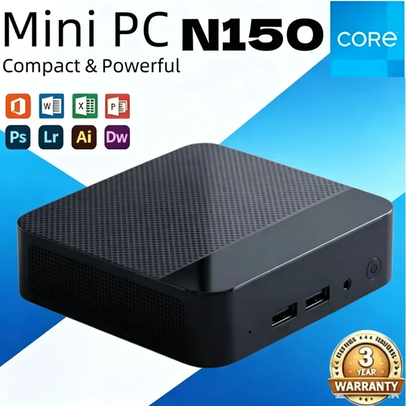 high‑performance-mini-desktop-pc-core-n150-light-mini-notebook-16gb-1024gb-ssd-hd-screen-wifi6-bt52-daily-portable-laptop