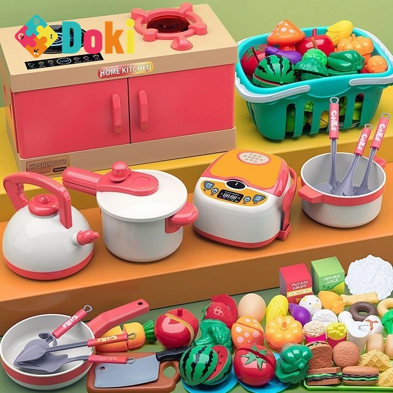 

Dokitoy Guojiajia Simulation Kitchen Cooking Children's Puzzle Toy Girl Set Fruit Cutting Music Boy 3-6 Years Old Hot Sale 2024