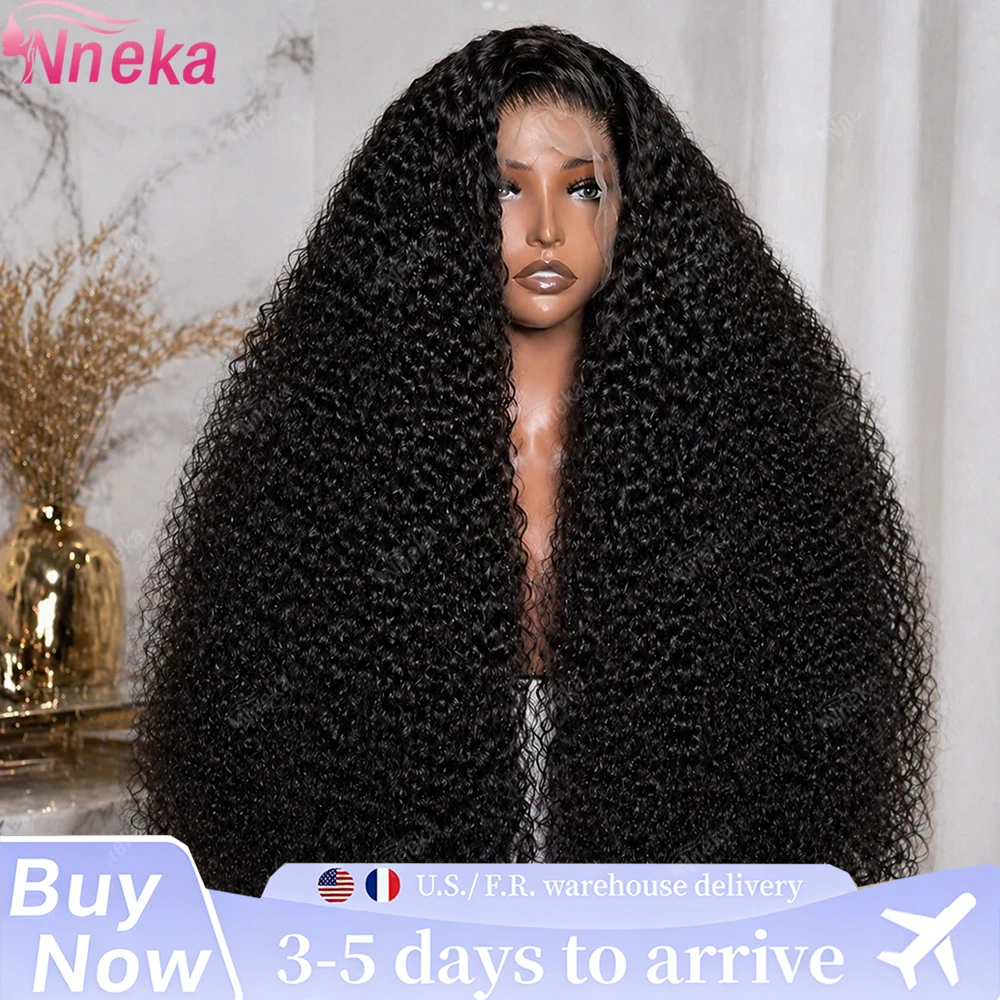 

250% Density Water Wave 13X6 13X4 Hd Transparent Lace Deep Wave Frontal Wigs Pre Plucked Human Hair Curly Wigs For Black Women