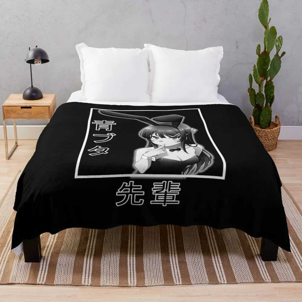 

Mai Senpai Throw Blanket Decorative Sofas Comforter Heavy Blankets