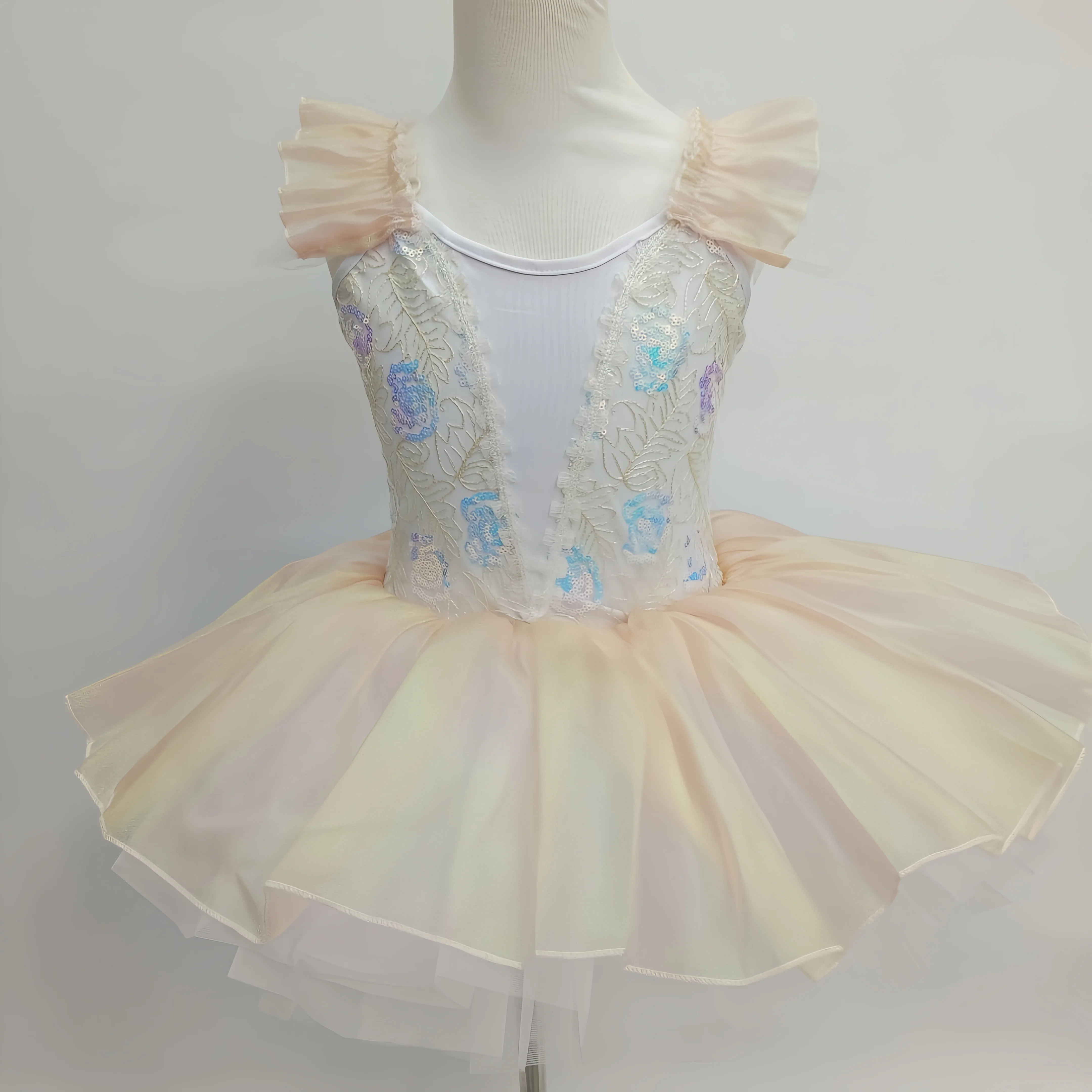 

Yellow Ballet Tutu Dress Girls Dance Clothes Professional Swan Lake Ballerina Dress Kids Modern Dance Party Ballet Costume