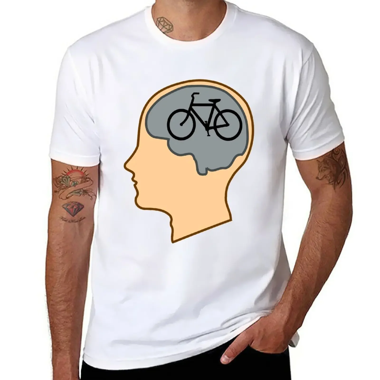 New Bicycle For Our Minds T-Shirt tops man clothes plus size t shirts anime clothes t shirts for men graphic