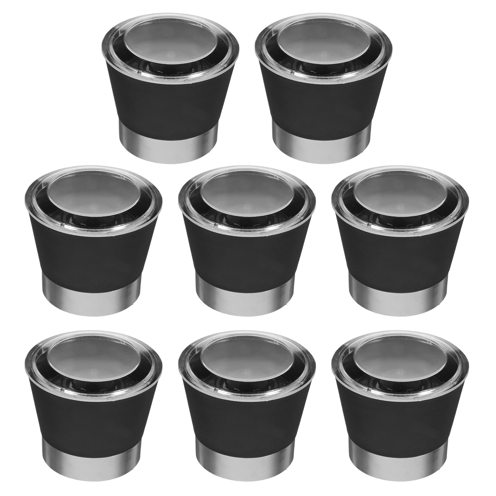 

8pcs Manual Salt Grinder Cap Adjustable Precision Plastic Pepper Mill Cover For Kitchen Outdoor Use Refillable Spice