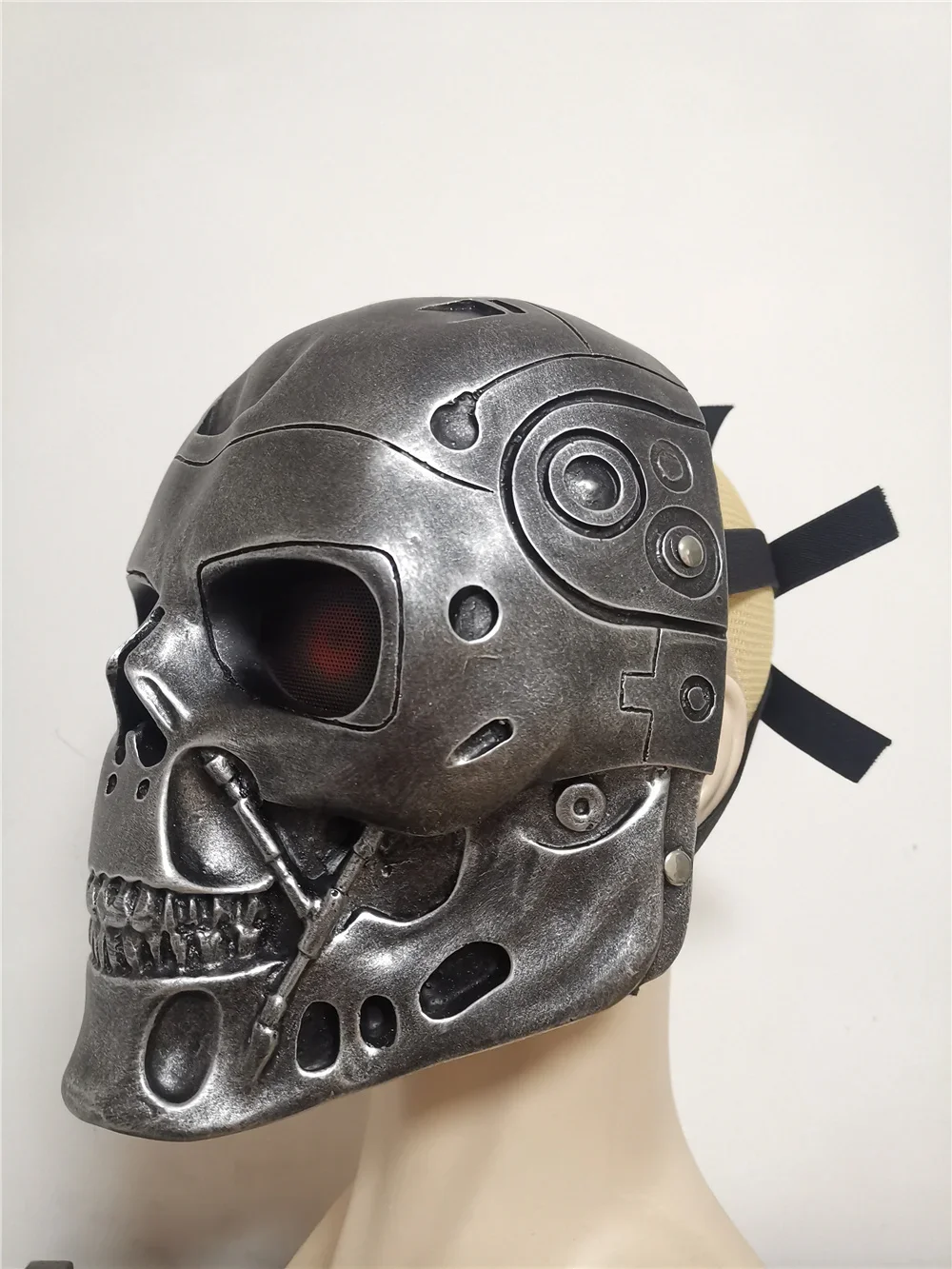 Steampunk Biker Terminator T800 Mask Skull Cool Men Halloween Arnold Schwarzenegger Resin Masks