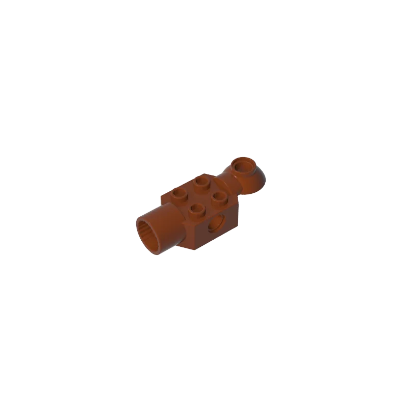 Gobricks 10PCS 47452 기술 벽돌 특수 2x2 부품 핀 구멍 부품 회전 조인트 볼 절반 수평 상단 MOC 블록