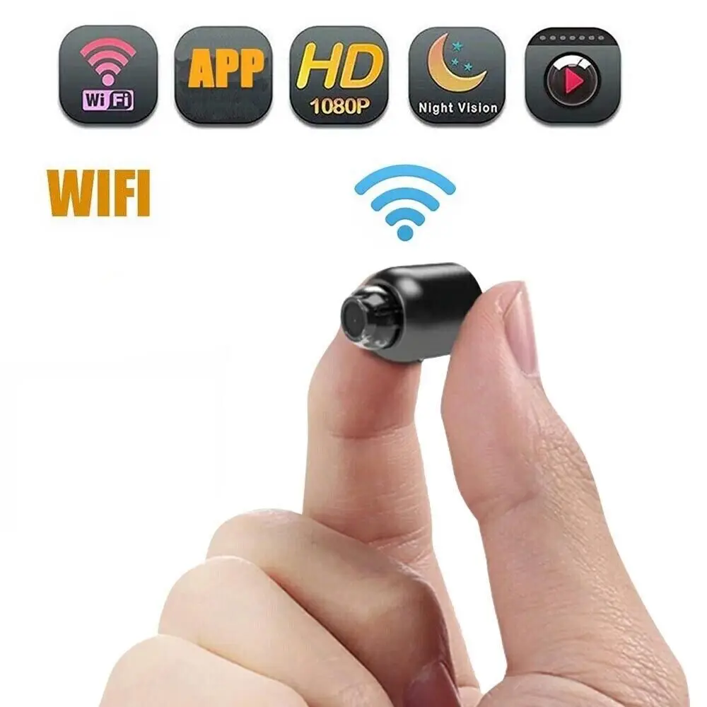 Mini Wifi Camera Wireless IP Security Nanny Cam Night Vision HD 1080P