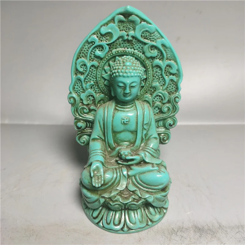 

Wholesale Antique Antique Crafts Resin Imitation Turquoise Sakyamuni Buddha Ornament Home Decoration Wholesale