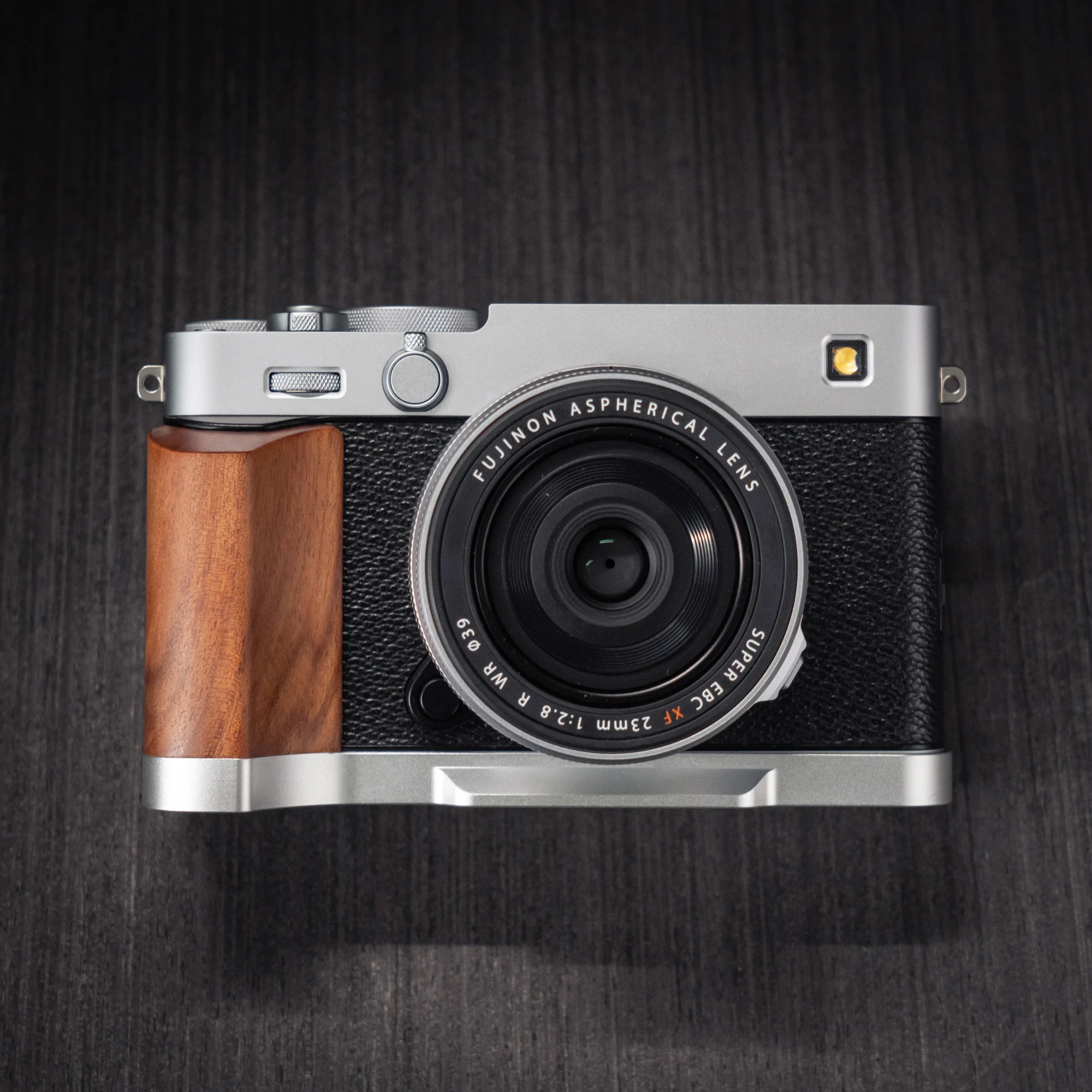 Handgefertigter Kamera-Handgriff aus Holz, L-Platte, Schnellverschluss-Halter für Fujifilm XE5 Fuji X-E5 – Detail 21