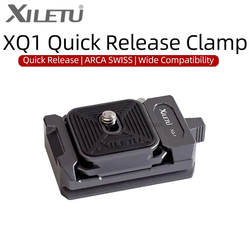 XILETU XQ1  Quick Release Plate Universal DSLR SLR  Arca Swiss Clamp Quick Switch Kit Tripod Slider Mount Adapter Camera Gimbal