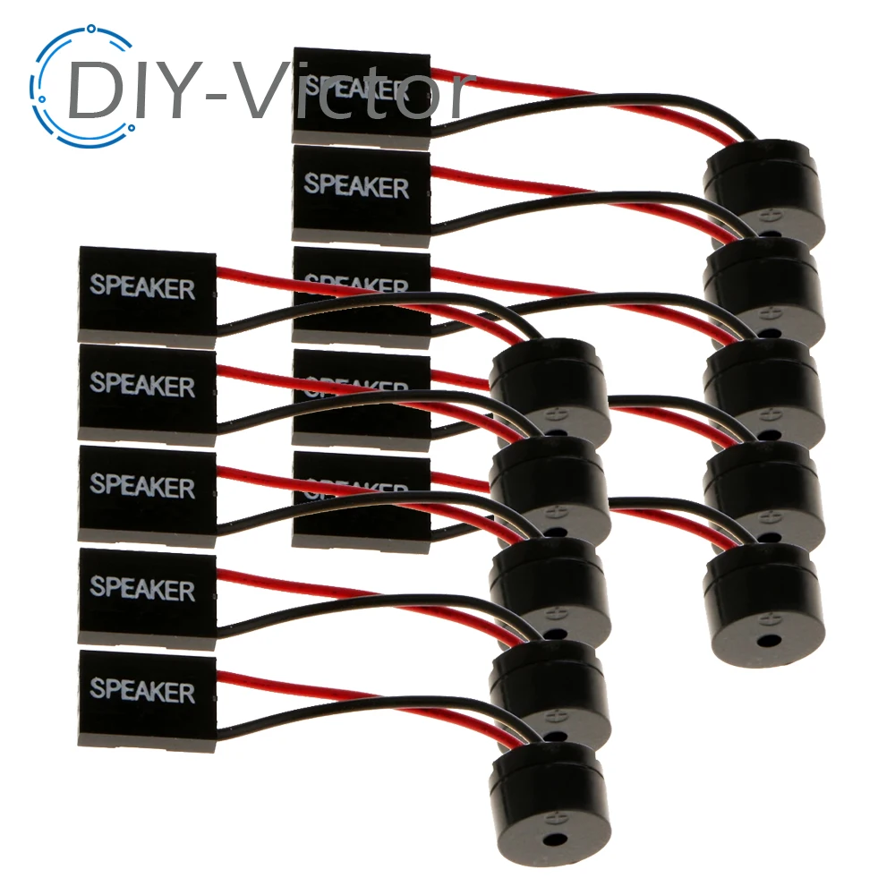 10PCS Mini Plug Speaker For PC Interanal BIOS Computer Motherboard Mini Onboard Case Buzzer Board Beep Alarm NEW