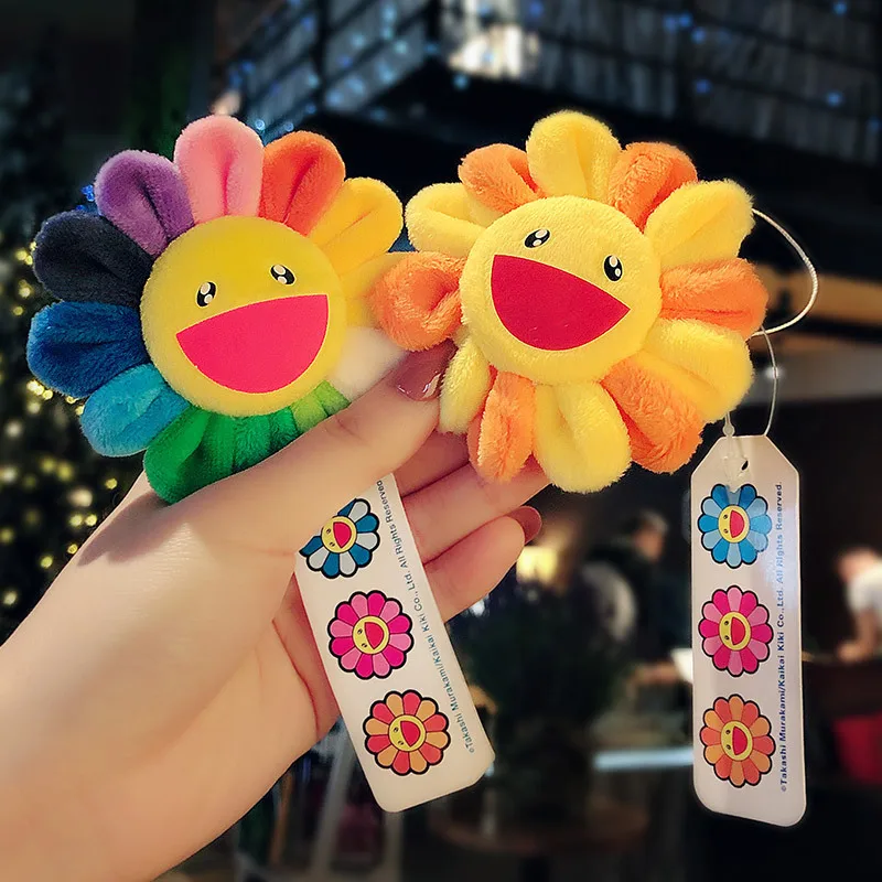 Smile Sunflower ดอกไม้สายรุ้งนุ่มเข็มกลัด Pin ตุ๊กตา Smile Badge เสื้อผ้าน่ารักตกแต่งเครื่องประดับของขวัญของเล่นตุ๊กตาสําหรับเด็กผู้หญิง