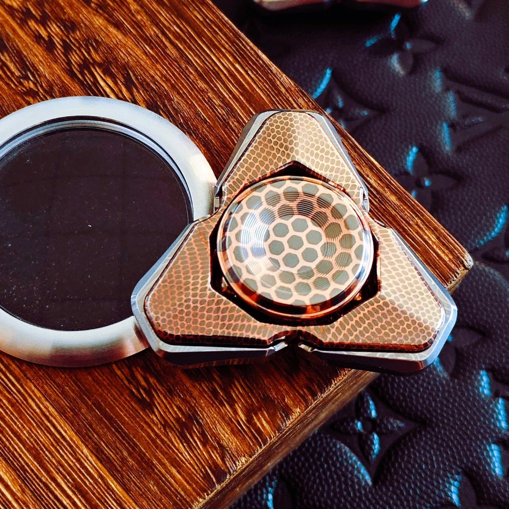 S ONE EDC SUAN Q-S سوبر موصل ضبط الشوكة تململ سبينر مفتوح مسمار الدوران ثلاثة شفرات تململ سبينر #1