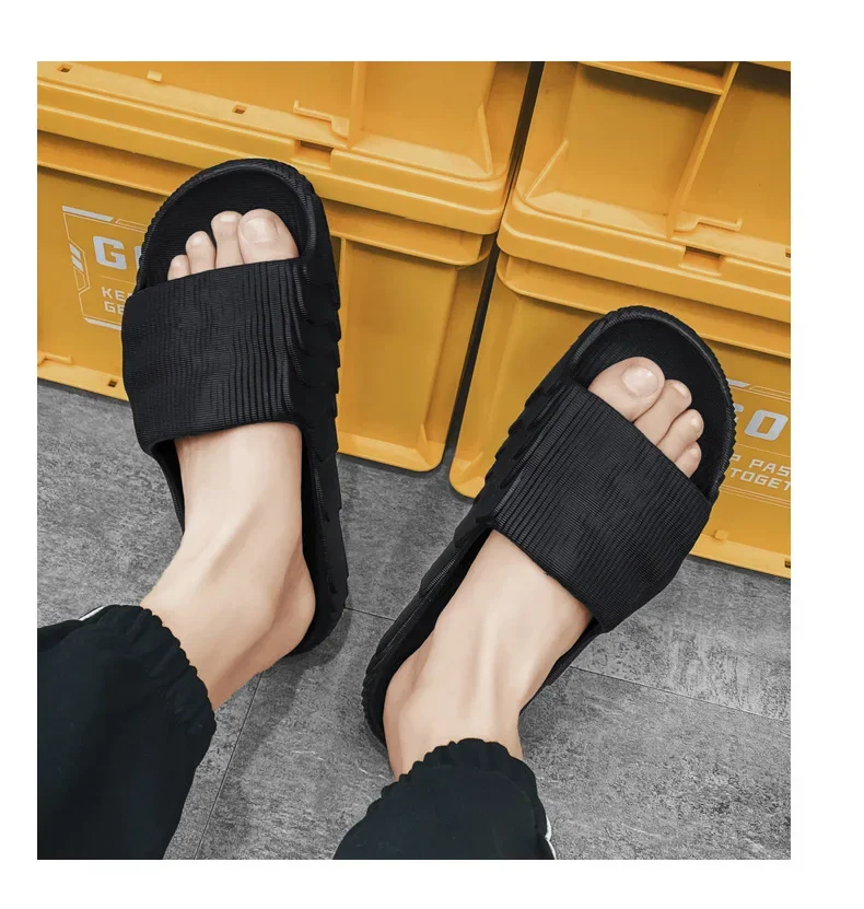 Zapatillas de interior y exterior para hombre y mujer, zapatos de plataforma de verano, suaves, antideslizantes, de EVA, para parejas, para baño, playa, sandalias de ocio